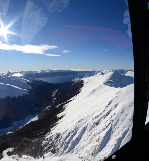 Cordillera de los Andes vista Lago Fagnano